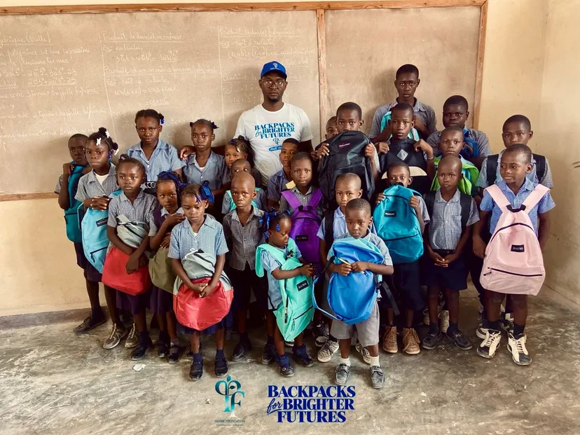 Backpacks for Brighter Futures: Pierre Foundation Delivers School Supplies to 175 Children at Five Schools in Haiti photo 2