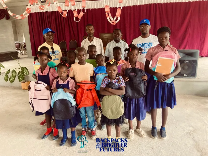 Backpacks for Brighter Futures: Pierre Foundation Delivers School Supplies to 175 Children at Five Schools in Haiti photo 3